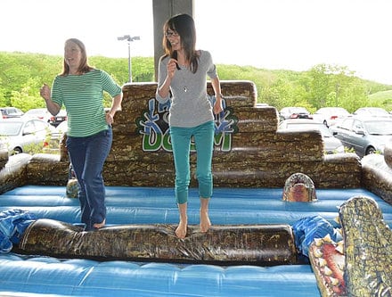 Log Roller inflatable Game