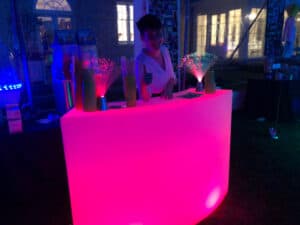 Curved LED Bar Rental Nashville