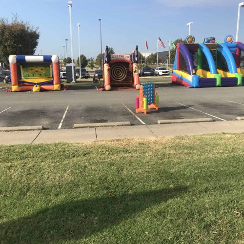 3 sport inflatable game from it's time 2 bounce